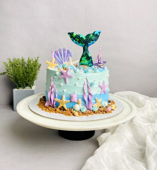 Mermaid theme Cake
